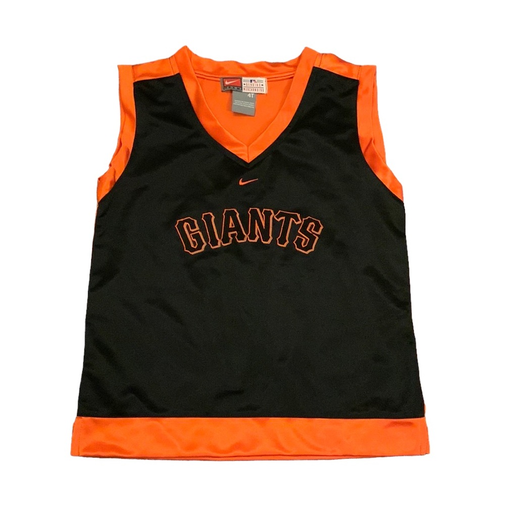 NIKE SF San Francisco Giants V-Neck Jersey, size 4T